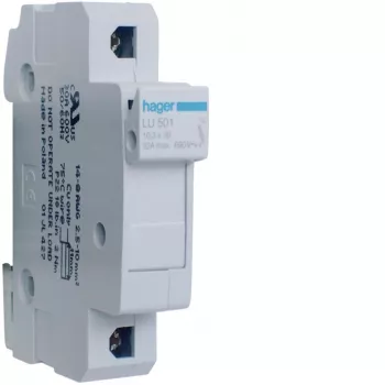 Hager LU501 poistkový odpojovač 1P 32A 690V UL valcový 10x38mm