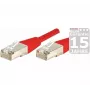 EXERTIS CONNECT Cat.5e F/UTP patch kábel, červený, 2,0 m, Slim Snagless Boot 847143