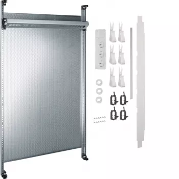 HAGER UF22NW universZ multimediálny kompletný panel, 2-polový, 900mm, bez patch modulov