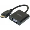 Exertis Connect 051248 VGA na HDMI adaptérový kábel 0,15 m čierny