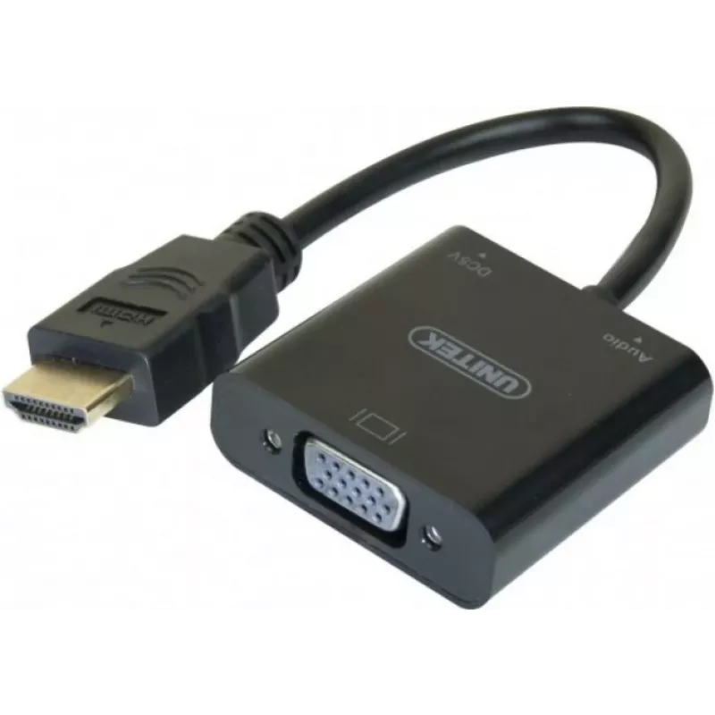 Exertis Connect 051248 VGA na HDMI adaptérový kábel 0,15 m čierny