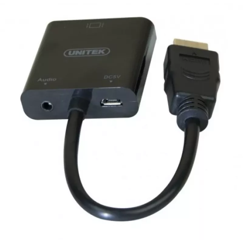 Exertis Connect 051248 VGA na HDMI adaptérový kábel 0,15 m čierny