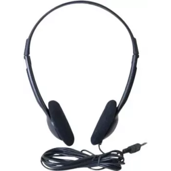 Exertis Connect On-Ear káblový headset s mikrofónom na ramene, 3,5 mm jack, čierny (059201)