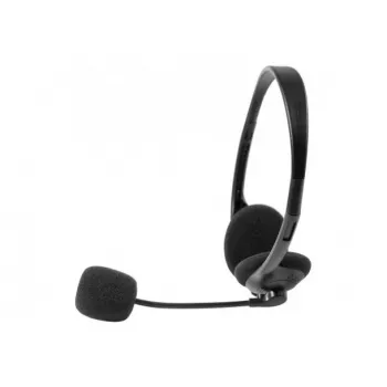 Exertis Connect On-Ear káblový headset s mikrofónom na ramene - čierny 059222