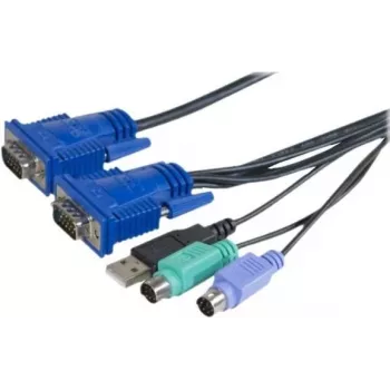 EXERTIS CONNECT KVM Combo kábel USB, PS/2, 1,8m (66302)