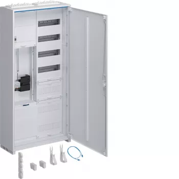 Hager kompletný rozvádzač ZB325C15LS 1 miesto pre elektromer 5 radov rozvádzača APZ pole 1100mm dopravná biela