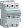 HAGER NCN325 3-pólový istič s charakteristikou C 25A, 10kA, 3 moduly
