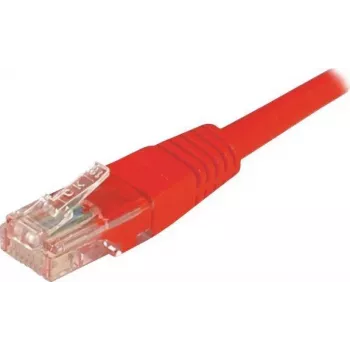 EXERTIS CONNECT Cat6 U/UTP patch kábel, červený, 1,0m, RJ45, Snagless 243710