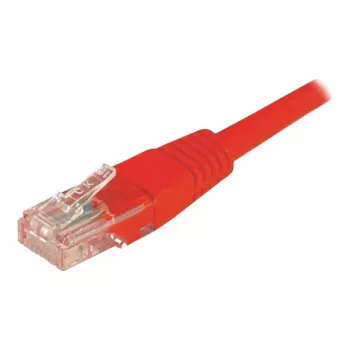 EXERTIS CONNECT Cat6 U/UTP patch kábel, červený, 1,0m, RJ45, Snagless 243710