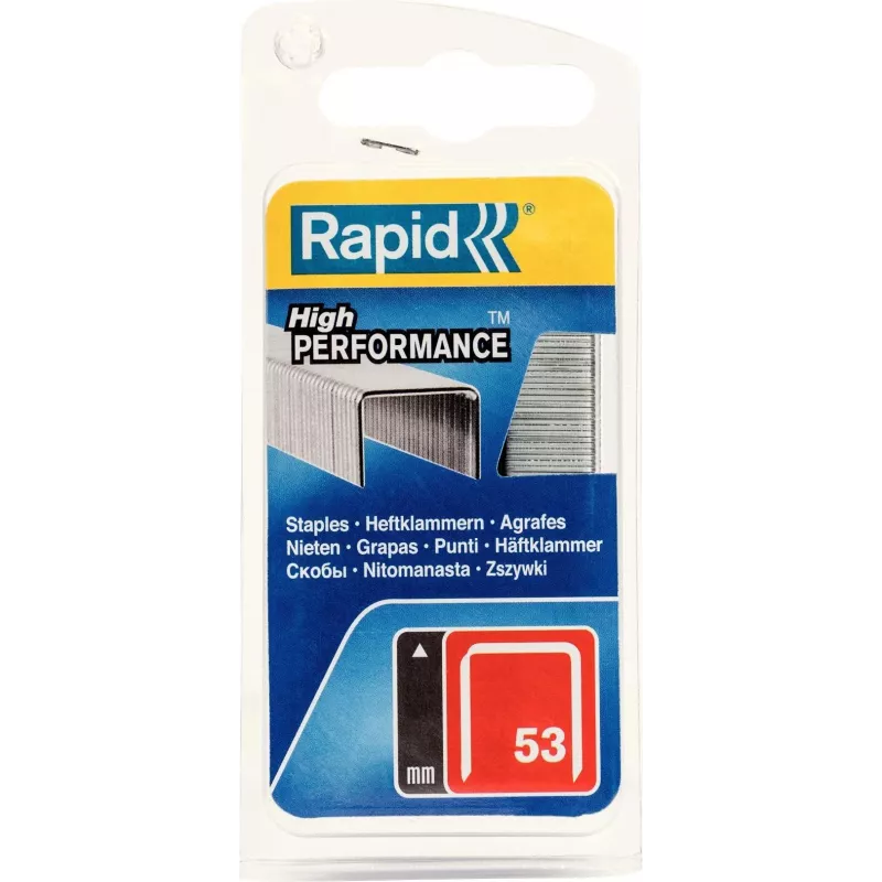 RAPID TOOLS Typ 53 sponky z tenkého drôtu 6 mm pozinkovaná oceľ, balenie 1250 ks 40109502