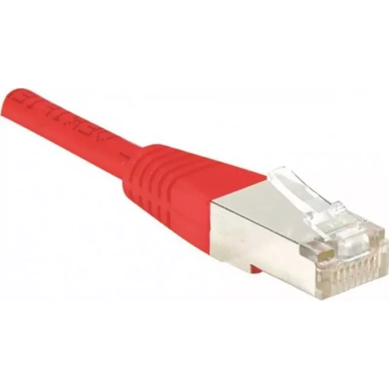 Exertis Connect 847133 Cat5e F/UTP sieťový patch kábel, 5 m, červený