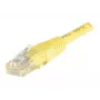 EXERTIS CONNECT Cat6 U/UTP medený patch kábel, 0,5 m, žltý, Snagless RJ45 EXC245700