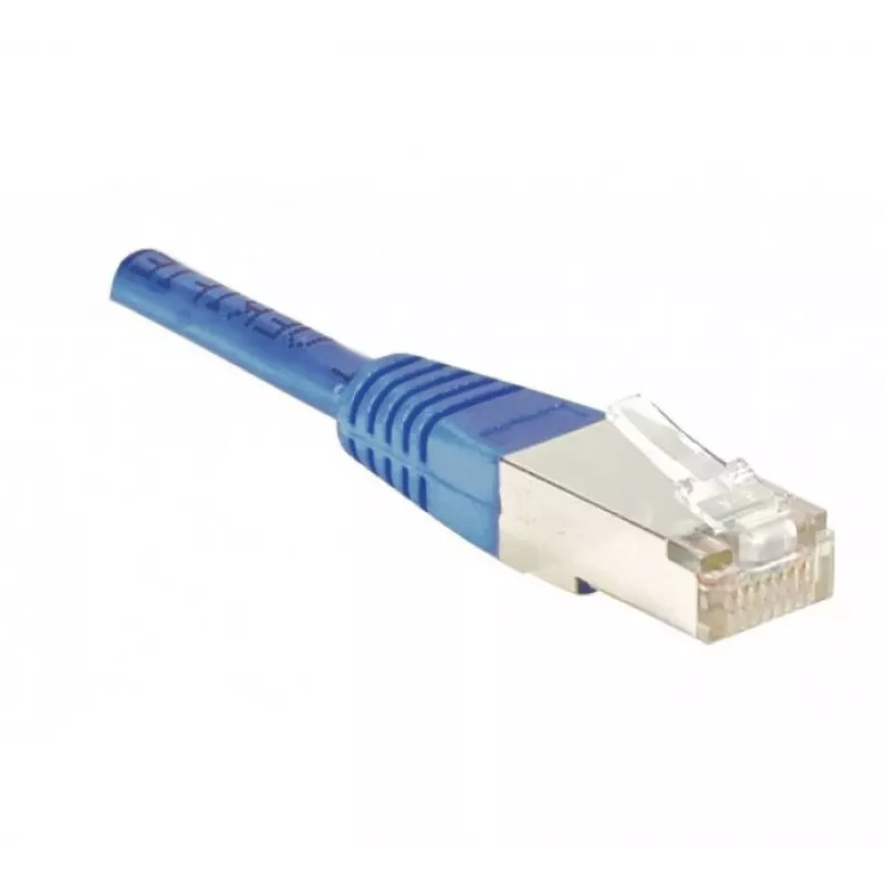 EXERTIS CONNECT Cat.5e F/UTP ethernetový patch kábel, RJ45, modrý, 1,0 m 847154