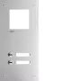 Hager RTQ102X predný panel pre domáci telefón, Mono, 2 tlačidlá volania, hliník