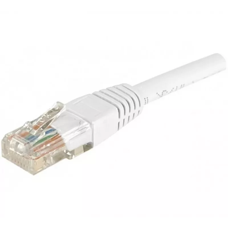 EXERTIS CONNECT CAT.6 U/UTP patch kábel, 2 m, biely, RJ45, ochrana západky 246785