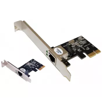 EXERTIS CONNECT 1 Gigabit PCI Express sieťová karta, štandardná a low-profile 300555