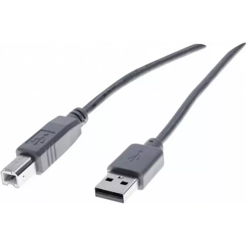 Exertis Connect 532408 USB 2.0 kábel, USB-A na USB-B, 1,8 m, sivý