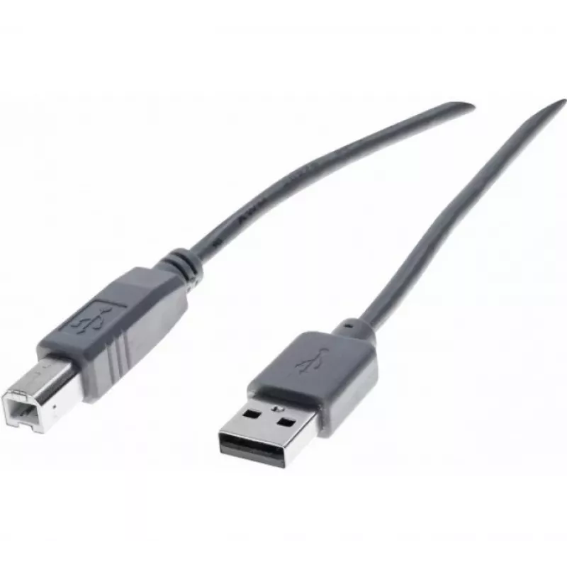 Exertis Connect 532408 USB 2.0 kábel, USB-A na USB-B, 1,8 m, sivý