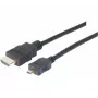 EXERTIS CONNECT Micro HDMI kábel High Speed s Ethernetom, pozlátený, HDMI Type-A na Micro HDMI Type-D, 1,0 m 128490