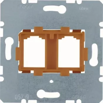HAGER WDF4716P Nosná doska oranžová Modular Jack montáž (WDF4716P)