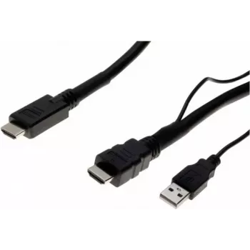 Exertis Connect High Speed HDMI kábel s Ethernetom, 4K 60Hz, aktívne zosilnenie, 10m, čierny 128944