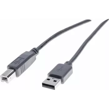 Exertis Connect USB 2.0 Type-A samec na Type-B samec kábel, 3 m, sivý 532409
