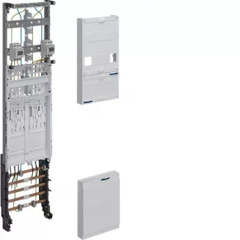 HAGER ZH3EF12T Kompletné pole elektromeru BKE-I 2 miesta pre elektromer 10mm² oddeľovacia funkcia