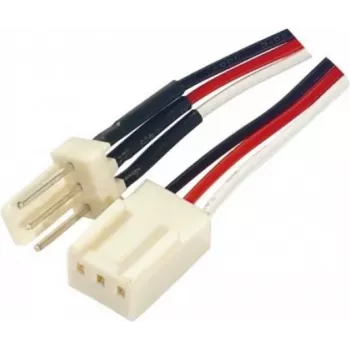 EXERTIS CONNECT 3-pin napájací predlžovací kábel ventilátora, 0,45 m, čierny 146871