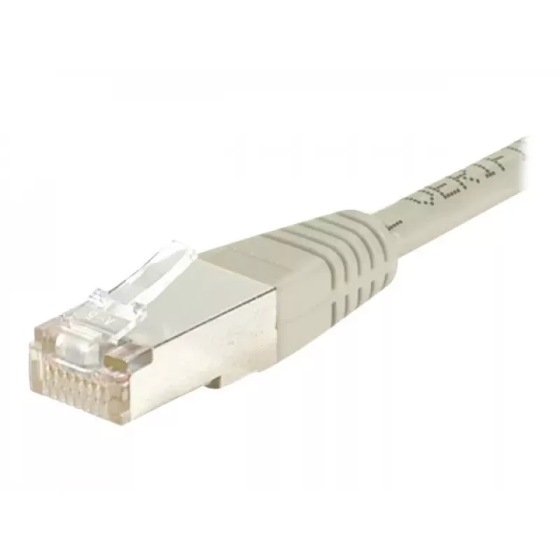 EXERTIS CONNECT Cat5e F/UTP Patch kábel, RJ45, sivý, 10 m 847101