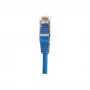 Exertis Connect 842104 Prepojovací kábel Cat.6 F/UTP, 1 m, modrý, Slim Bend Protection