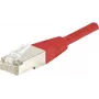 EXERTIS CONNECT Cat.5e F/UTP patch kábel, červený, 0,7 m, Slim Snagless Boot, Gigabit Ethernet 231320