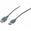 EXERTIS CONNECT USB 2.0 predlžovací kábel, USB-A konektor samec na USB-A konektor samica, 2,0 m, čierny 532508