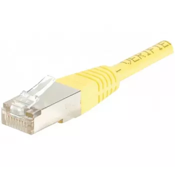 EXERTIS CONNECT Cat.6 F/UTP patch kábel, 1 m, žltý, Slim Snagless Boot 842101