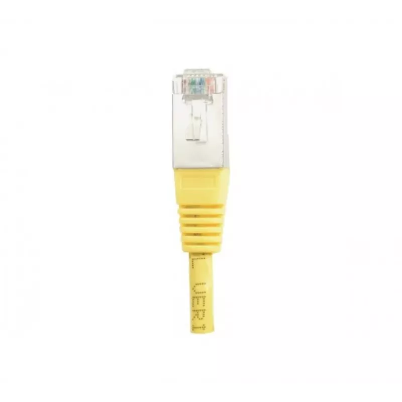 EXERTIS CONNECT Cat.6 F/UTP patch kábel, 1 m, žltý, Slim Snagless Boot 842101