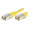 EXERTIS CONNECT Cat.6 F/UTP patch kábel, 1 m, žltý, Slim Snagless Boot 842101