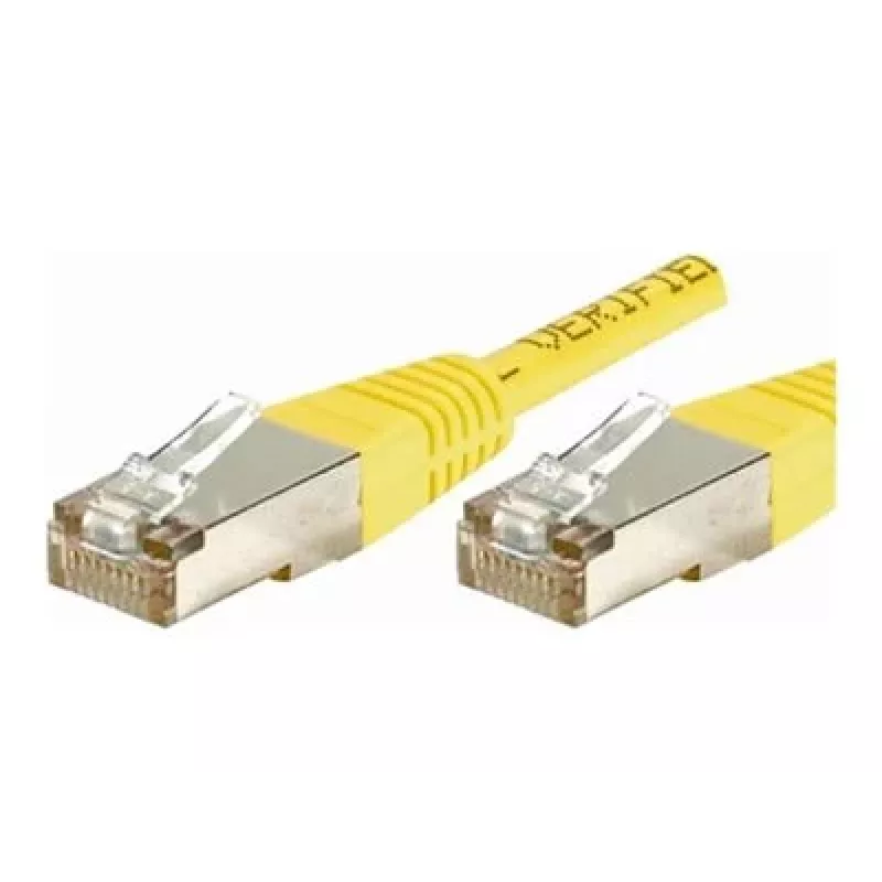 EXERTIS CONNECT Cat.6 F/UTP patch kábel, 1 m, žltý, Slim Snagless Boot 842101