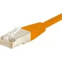 EXERTIS CONNECT Cat6 F/UTP patch kábel, oranžový, 3,0 m, Slim Snagless Boot 234130