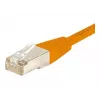 EXERTIS CONNECT Cat6 F/UTP patch kábel, oranžový, 3,0 m, Slim Snagless Boot 234130