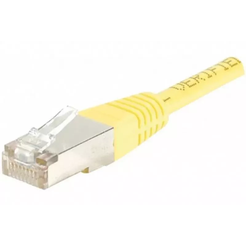 Exertis Connect 842301 Prepojovací kábel Cat.6 F/UTP, 3 m, žltý, Slim Bend Protection
