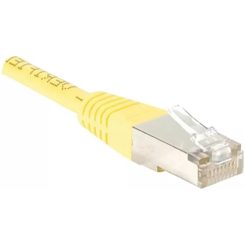 Exertis Connect 842301 Prepojovací kábel Cat.6 F/UTP, 3 m, žltý, Slim Bend Protection
