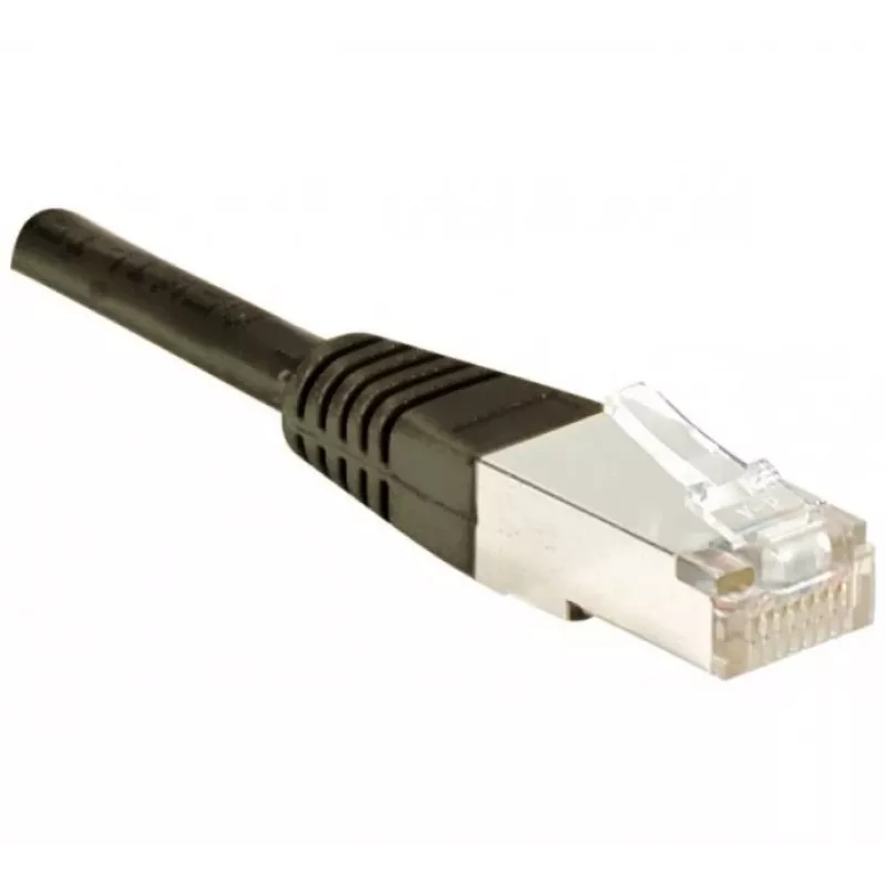 EXERTIS CONNECT Cat.5e F/UTP patch kábel, RJ45, čierny, 1,0 m 847156