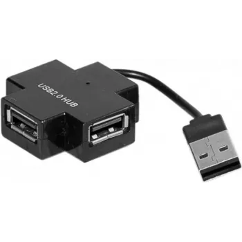 Exertis Connect 021111 USB 2.0 hub - 4-portový, čierny