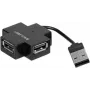 Exertis Connect 021111 USB 2.0 hub - 4-portový, čierny