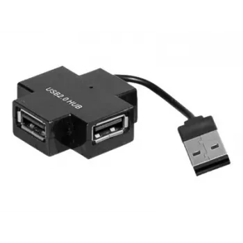 Exertis Connect 021111 USB 2.0 hub - 4-portový, čierny