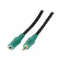 EXERTIS CONNECT 3,5mm stereo audio predlžovací kábel M/F 3,0m čierny 108865