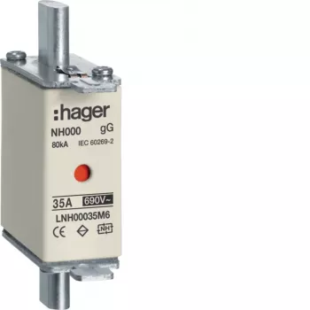 HAGER LNH00035M6 NH poistka NH00 gG 690V 35A