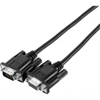 EXERTIS CONNECT SVGA monitorový kábel Eco, 15-pólový HD D-Sub konektor samec na konektor samica, 3,0 m, čierny - rozpočtový monitorový kábel pre štandardné aplikácie (117810)