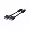 EXERTIS CONNECT SVGA monitorový kábel, 15-pólový HD D-Sub konektor samec na konektor samica, 2,0 m, čierny 119800