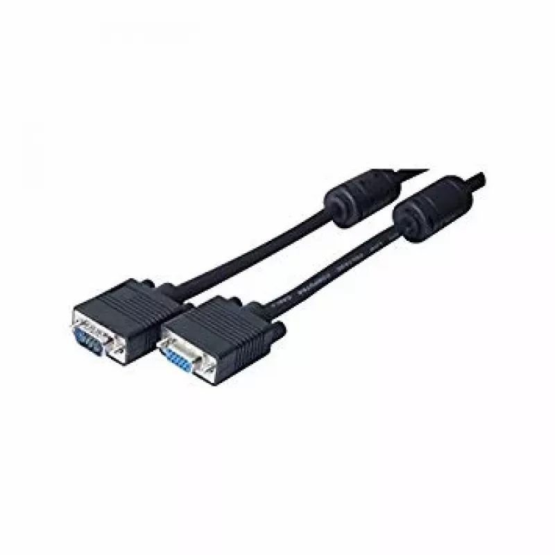 EXERTIS CONNECT SVGA monitorový kábel, 15-pólový HD D-Sub konektor samec na konektor samica, 2,0 m, čierny 119800