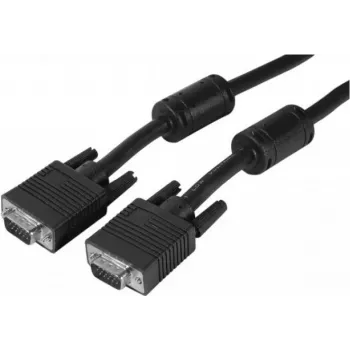 EXERTIS CONNECT SVGA monitorový kábel, 15-pólový HD D-Sub konektor samec na konektor samec, 15 m, čierny 119750